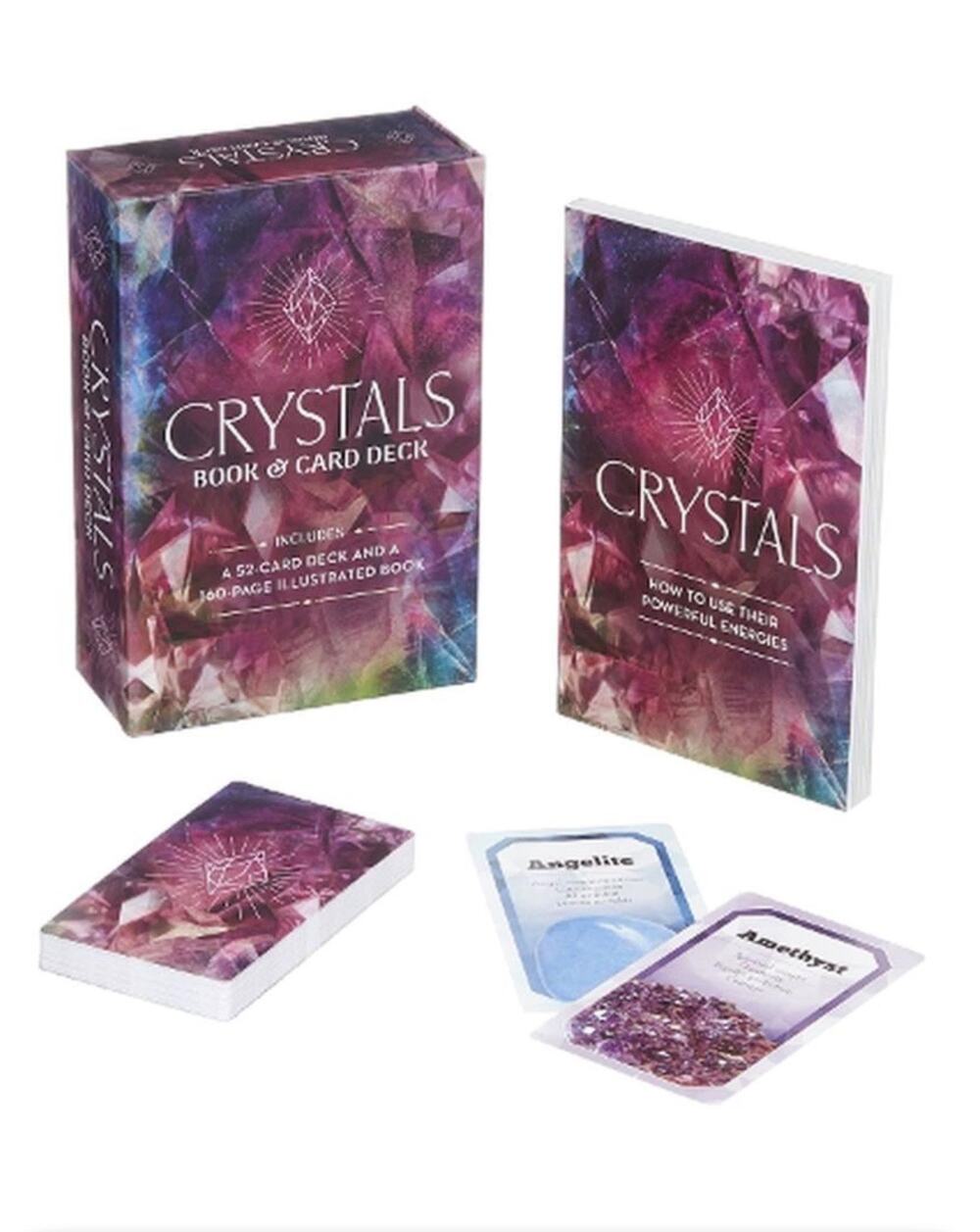 Crystals Book & Card Deck
Includes a 52-Card Deck and 160-Page Illustrated Book